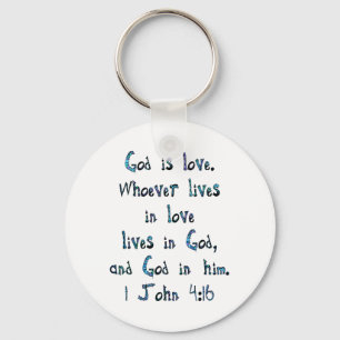 1 John 4:16 Nyckelring