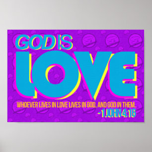 1 john 4:16affisch poster