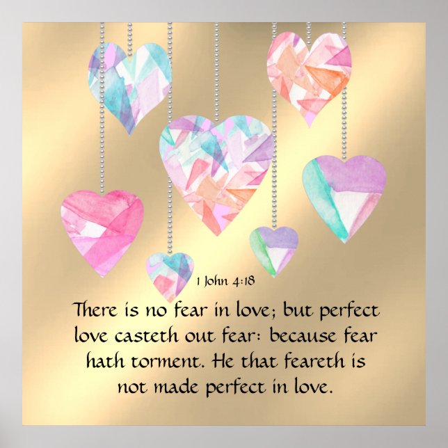 1 John 4:18 Poster (Framsidan)