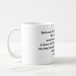 1 John 4:7 - 8 - älskar en en annan mugg