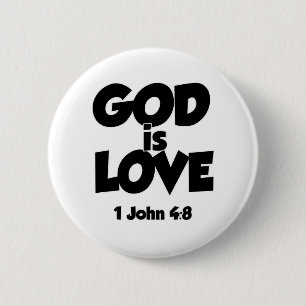 1 John 4-8 Gud är Kärlek Knapp