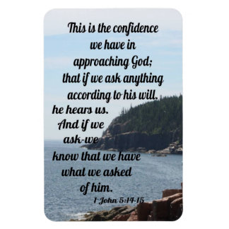 1 John 5:14-15 Magnet