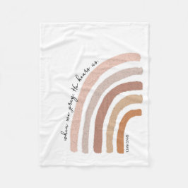 1 John 5:15 - Boho Rainbow Fleecefilt