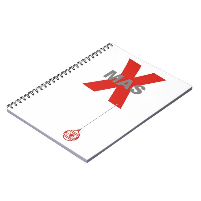 1 Julafton med Julgran Ornament Anteckningsbok (Vänstra Sidan)