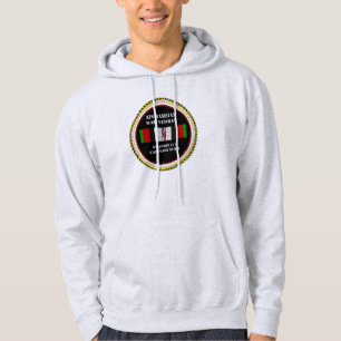 1 KAMPANJ STAR AFGHANISTAN KRIG VETERAN HOODIE