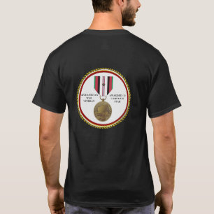 1 KAMPANJ STAR AFGHANISTAN KRIG VETERAN T-SHIRT