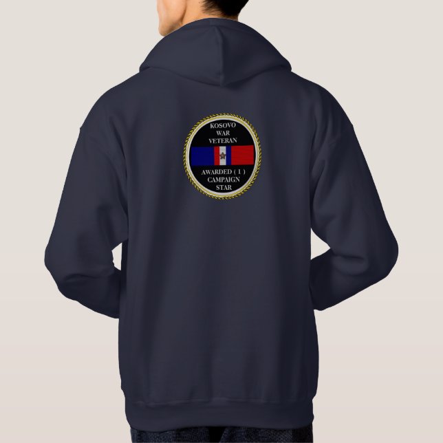 1 KAMPANJ STAR KOSOVO KRIG VETERAN SWEATSHIRT (Baksida)