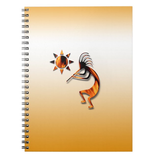 1 Kokopelli #1 Anteckningsbok Med Spiral (Framsidan)