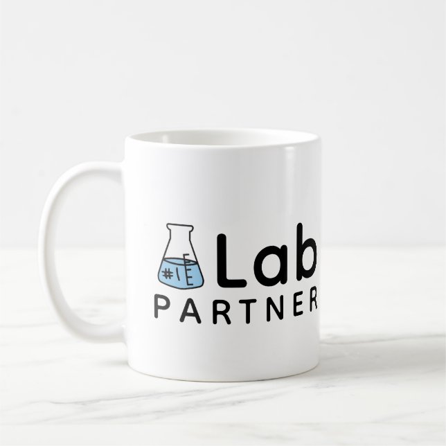 #1-kolv från Lab Partner Science Friend Erlenmeyer Kaffemugg (Vänster)