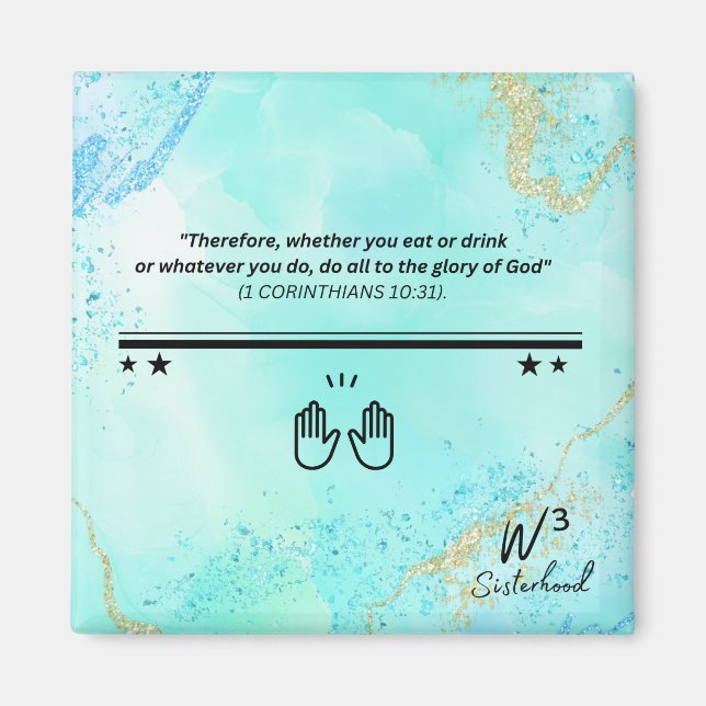 1 Kor 10:31 Magnet (Framsidan)