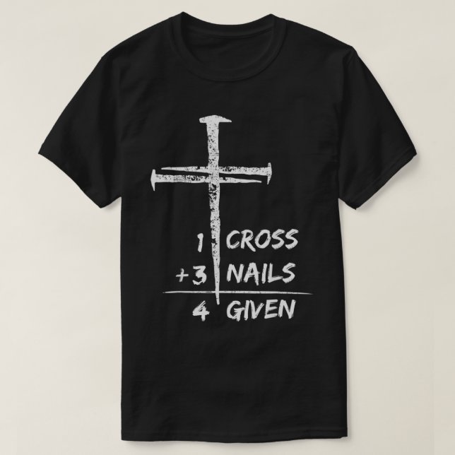 1 Kor 3 Nagel för Christian Påsk Gift T Shirt (Design framsida)