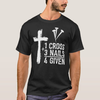 1 Kor 3 Nagel för Jesus Christian Påsk Gi T Shirt