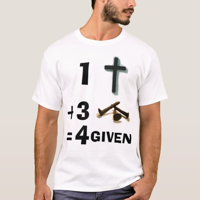 1 kor + 3 naglar = 4given tee shirt (Framsida)