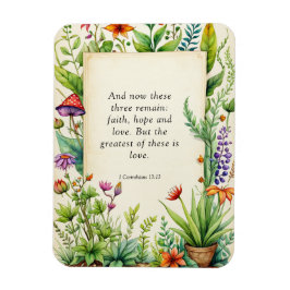 1 Korinthierbrev 13:13 kristen bibelvers Magnet