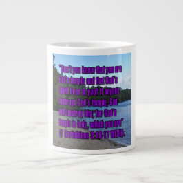 1 Korinthierbrev 3:16-17 WEBU Mugg Jumbo Mugg