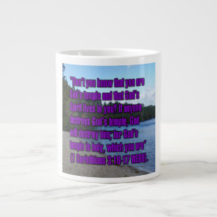 1 Korinthierbrev 3:16-17 WEBU Mugg Jumbo Mugg