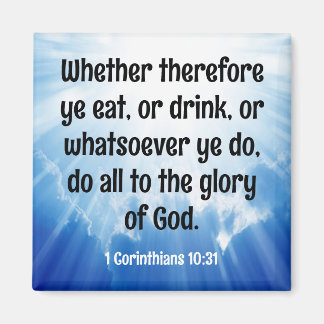 1 Korintierbrevet 10:31 Magnet