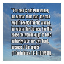 1 Korintierbrevet 11:8-10 WEBU