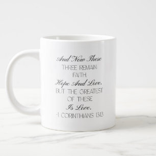 1 Korintierbrevet 13:13 Hopp Bibelvers Mugg Jumbo Mugg