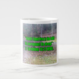 1 Korintierbrevet 16:13 WEBU Mugg Jumbo Mugg