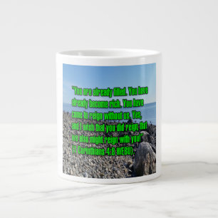 1 Korintierbrevet 4:8 WEBU Mug Jumbo Mugg
