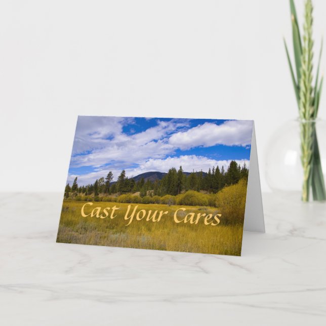 1 kort för Peter 5:7uppmuntran (Framsida)