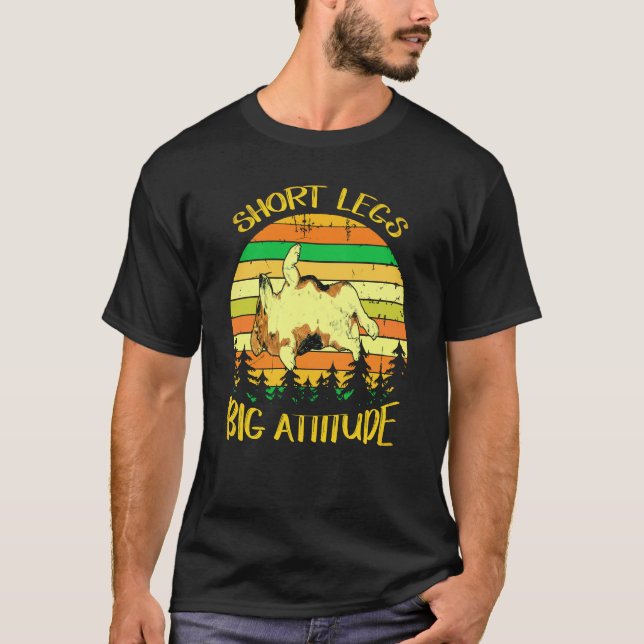 1 Korta Ben Stor Attityd Söt Beagle T Shirt (Framsida)