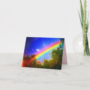 1 KOSMISKT RAINBOW-KORT FÖR SMÅ GREETKOR KORT