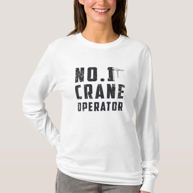 1 Kranoperatörens byggarbetsplats T Shirt (Framsida)