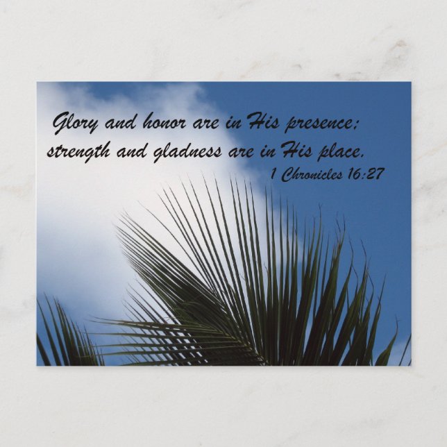 1 Kronkler 16:27 Vykort (Framsida)