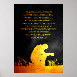 1 Kronkler 4:10 Bordsverse Poster