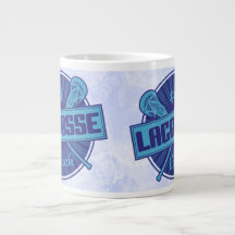 #1 Lacrosse Coach (blå) Jumbo Mugg