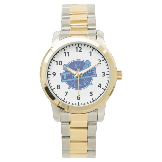 #1 Lacrosse Coach Wrist Watch, titta på stil Armbandsur (Framsida)