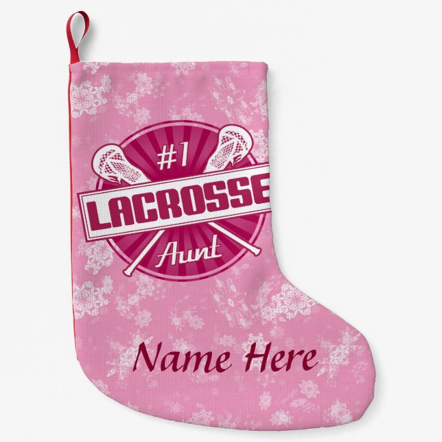 #1 Lacrosse Moster Personlig - julklapp Liten Julstrumpa (Framsidan)