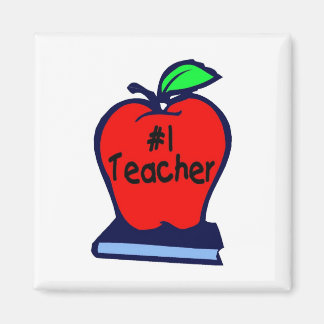 #1 Lärare (Apple/Bokar) Magnet