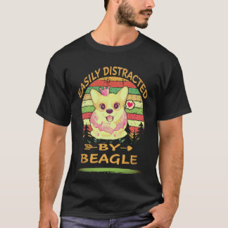 1 Lätt Distraherad Av Beagle T Shirt