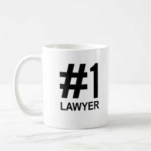#1 Lawyer Mugg - nummer ett - kaffe koppar