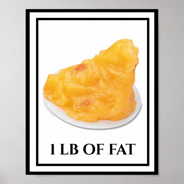 1 LB för Tjock Motivation Diet Work Out Poster (Framsidan)