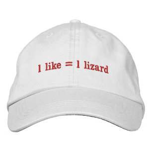 1 liknande = 1 ödla broderad keps