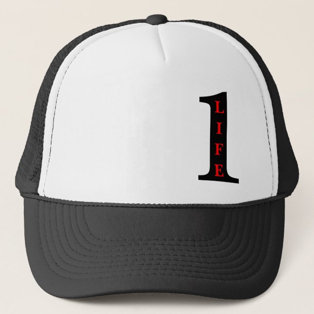 1 liv som bor den plötsliga tillbaka hatten truckerkeps (Framsida)