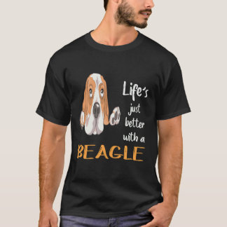 1 Livet är bara bättre med en Beagle T Shirt