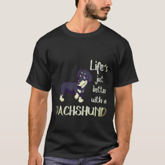1 Livet är bara bättre med en dachshund T Shirt