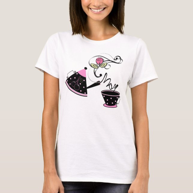 #1 Mamma mitt kopp av te Blouse T-shirt (Framsida)