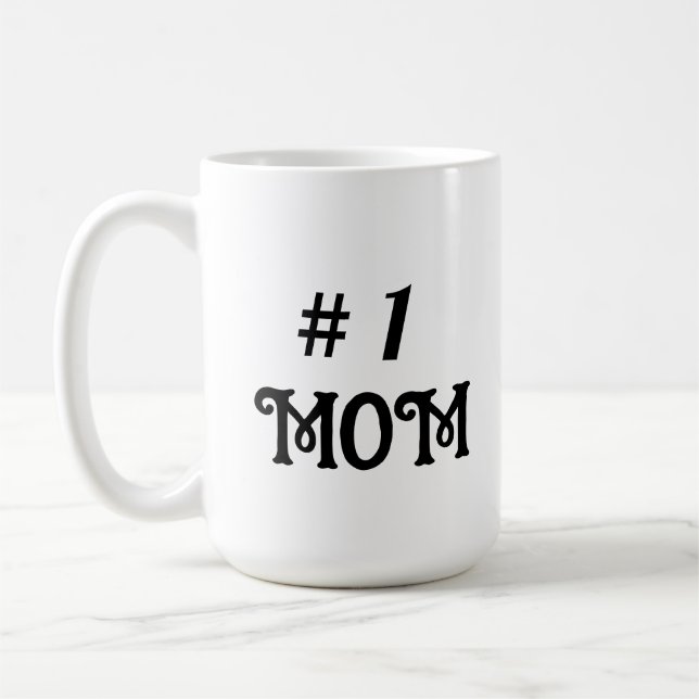 1 Mamma Mors dag-gåva Kaffemugg (Vänster)