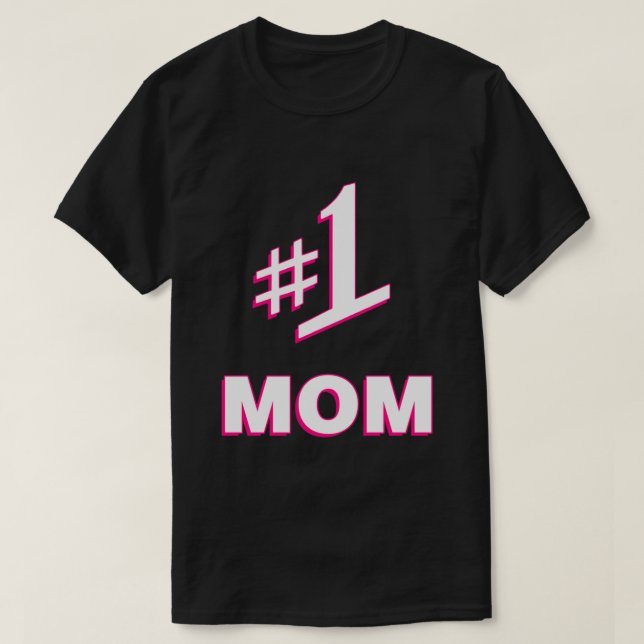1 Mamma nummer ett Mamma T Shirt (Design framsida)
