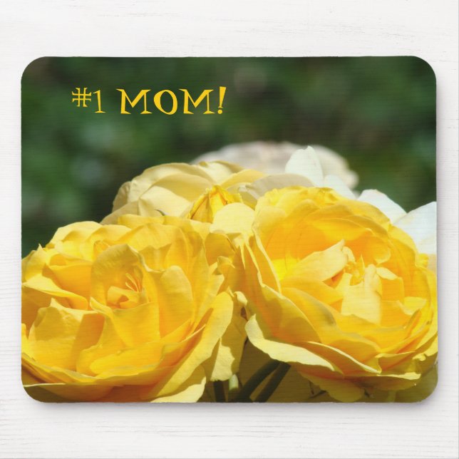 #1 MAMMA! present musmattor Gula Rosor Trädgård (Framsidan)