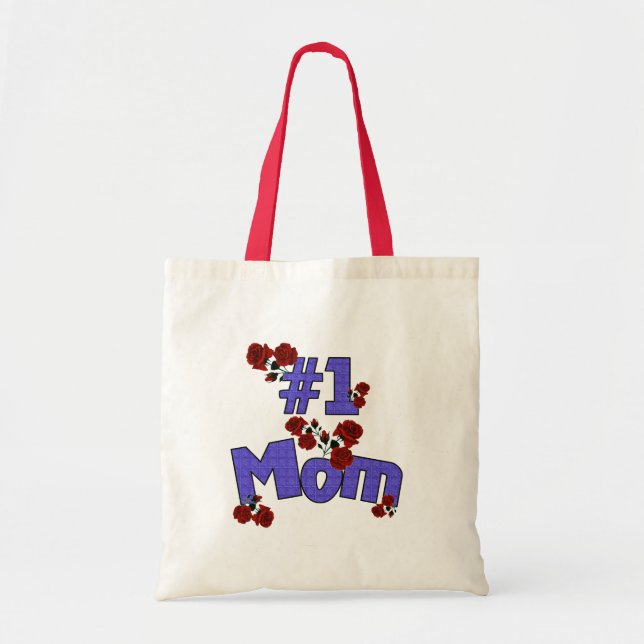 #1 Mamma Tote Bag Tygkasse (Framsidan)