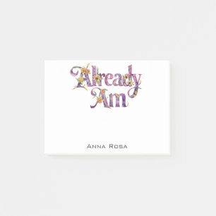 *~* 1 Manifest AP85 Blommigts Gatitude READY AM Post-it Block