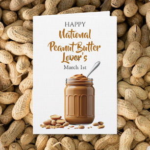 1 mars är den nationella peanutbutter-älskardagen kort