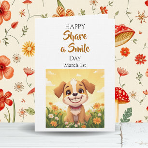 1 mars är Share a Smile Day! Kort